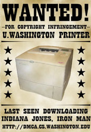 Wanted for Copyright infringment: Printer